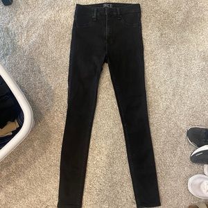 Abercrombie and Fitch High-Rise Black Jeggings